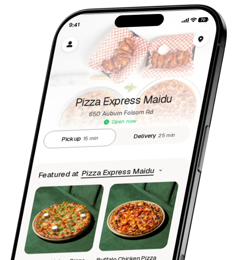 Pizza Express Maidu app preview