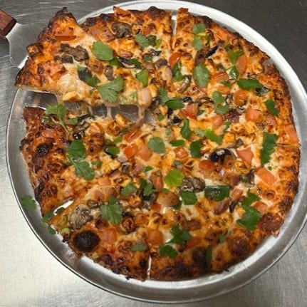 Chicken Tikka Pizza.